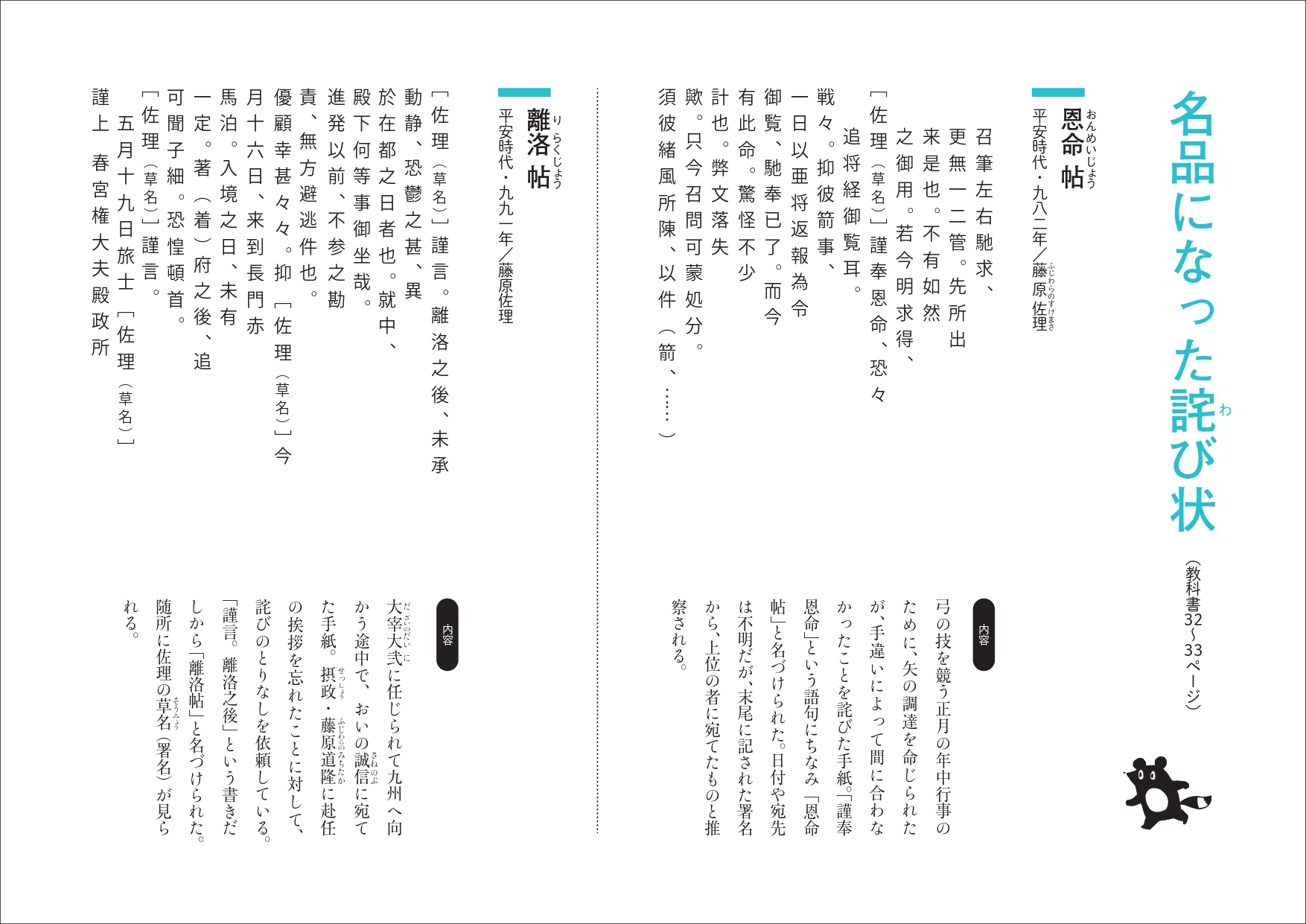 書状の内容